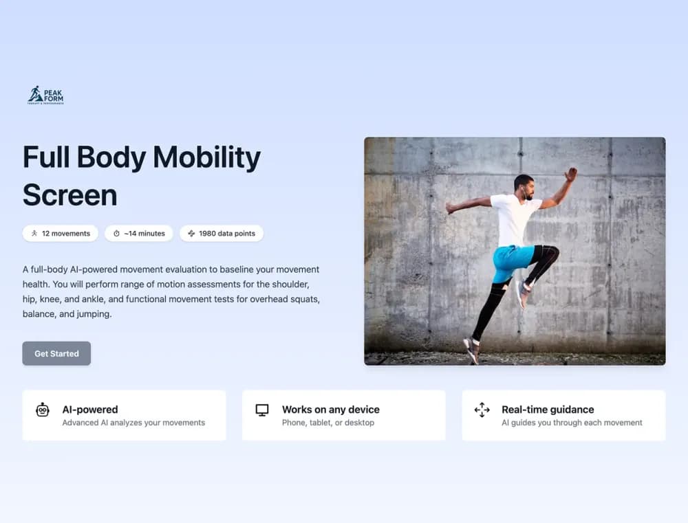 AI-powered digital health intake form